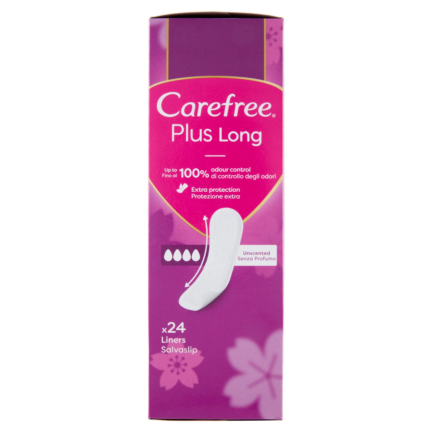 Carefree Plus Long Senza Profumo Salvaslip 24 pz (25521481)