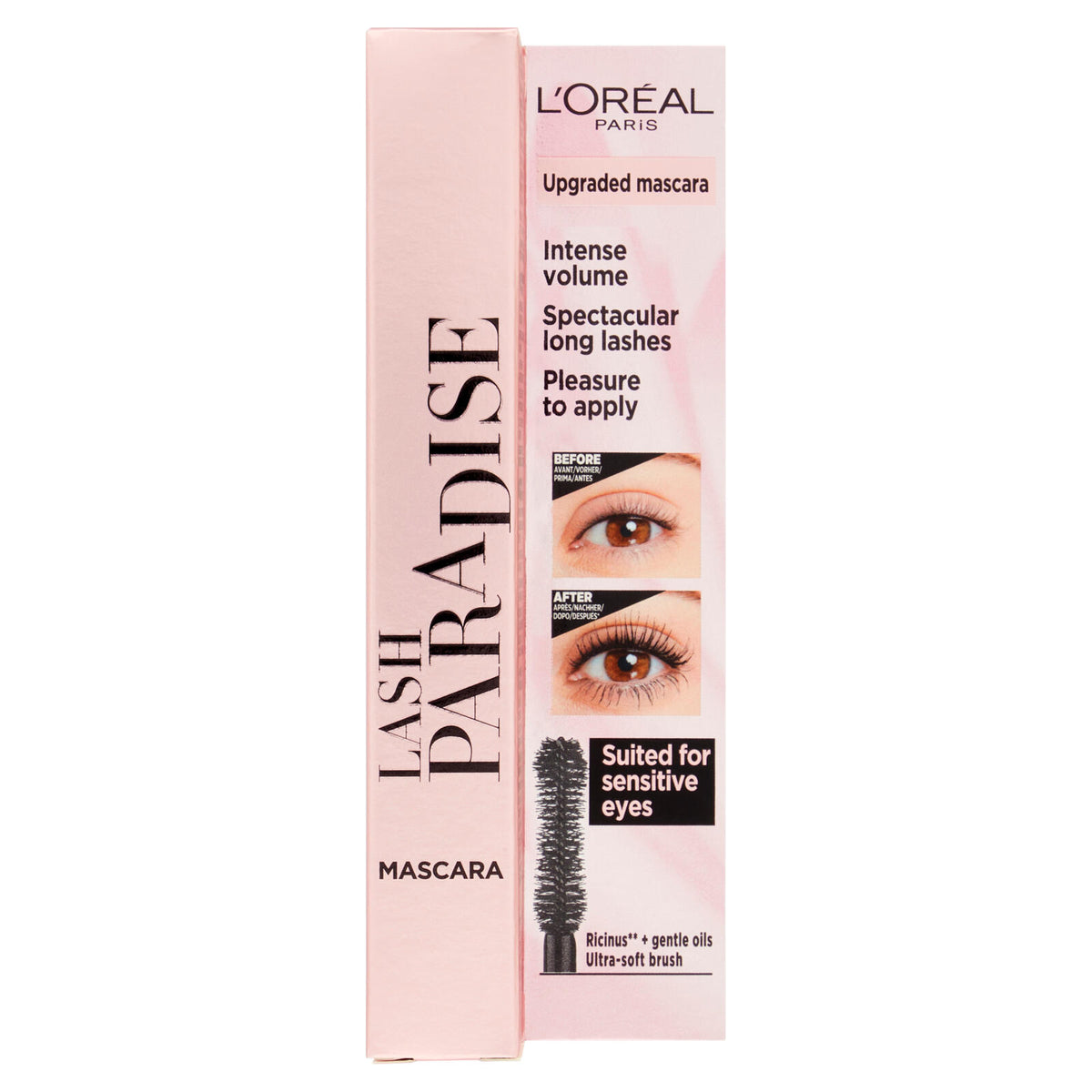 L'Oréal Paris Mascara Volumizzante e Allungante Lash Paradise, Nero (25531961)