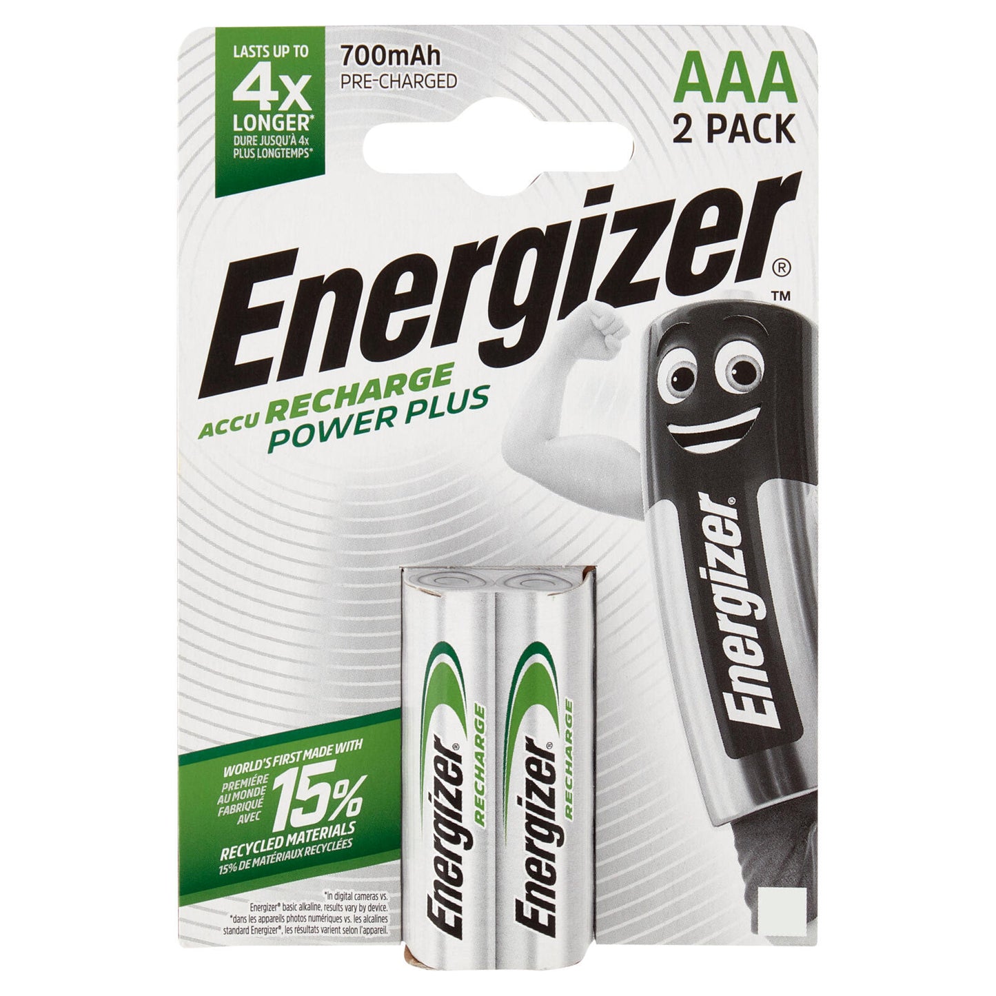 Energizer Accu Recharge Power Plus AAA 2 pz (25526292)