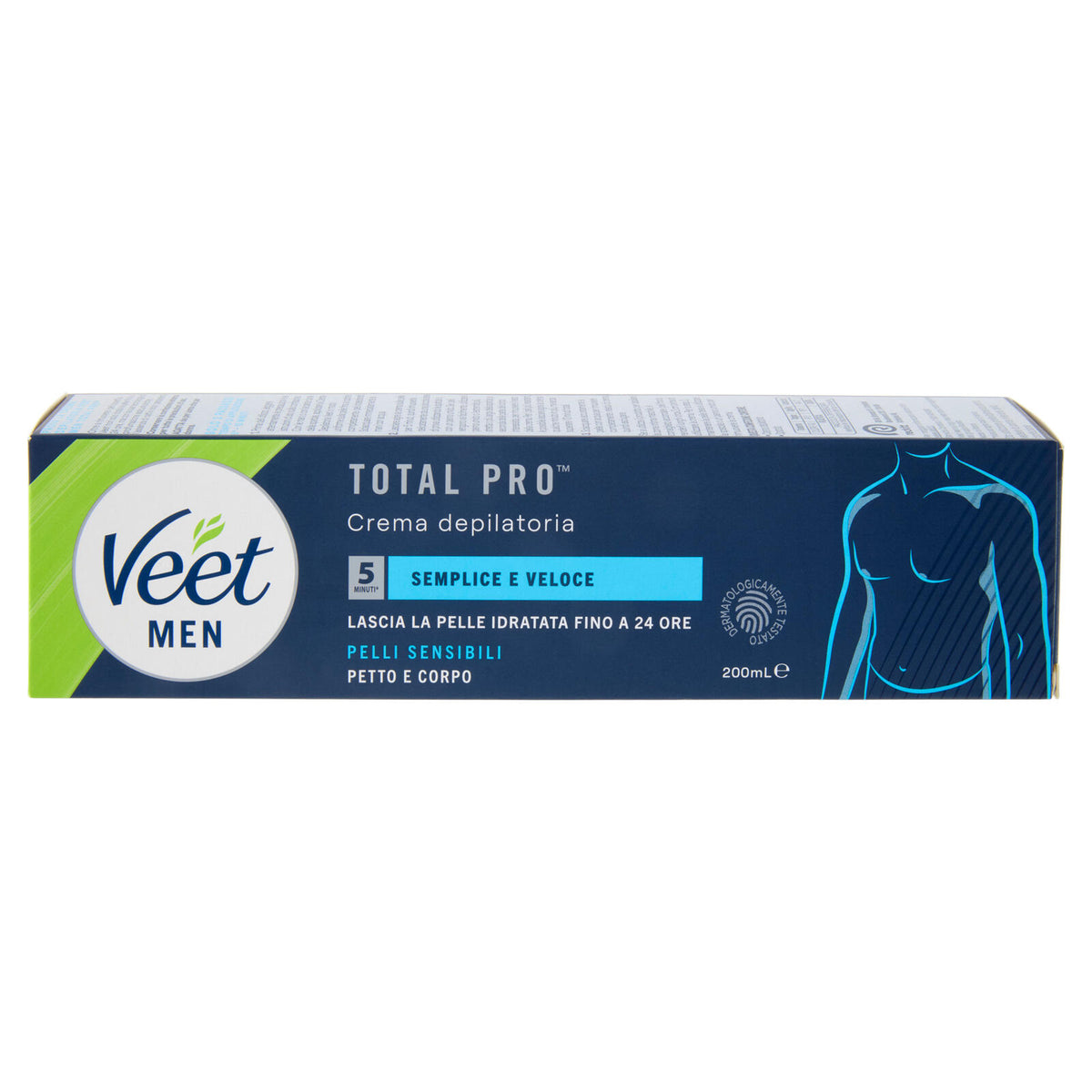 Veet Men Crema Depilatoria Uomo, Pelli Sensibili, 200 ml (25613326)