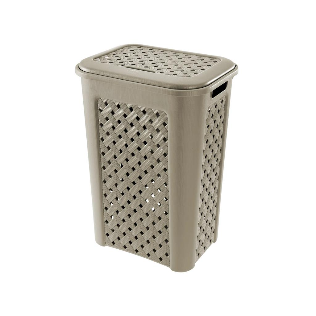 Fatigati - Portabiancheria con Coperchio (50L) - Color Talpa
(25528643)