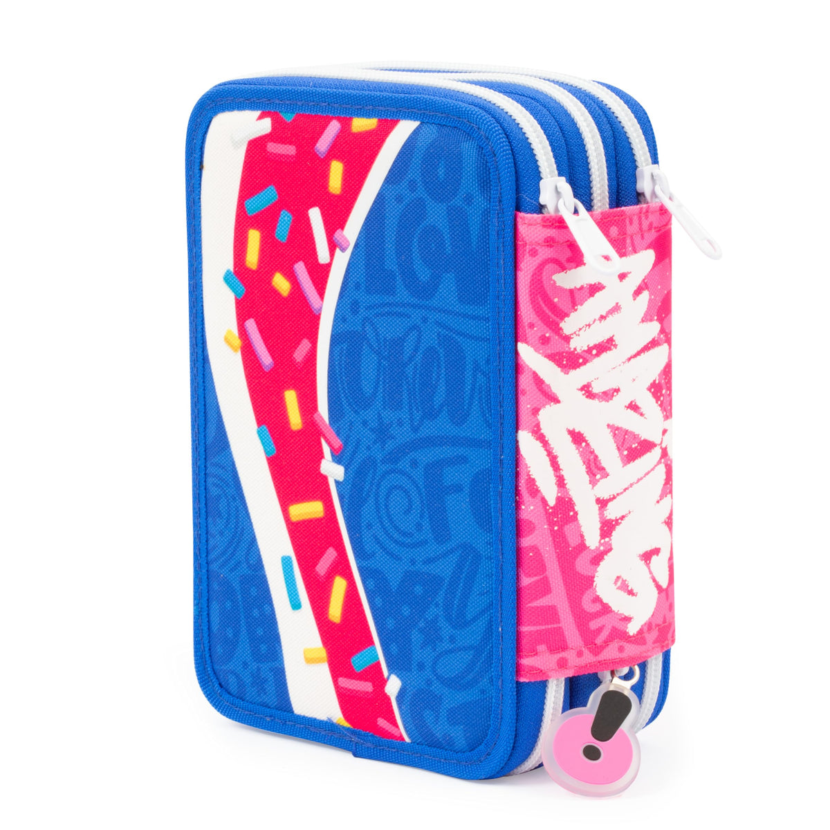 GO POP Astuccio Bubble Star Triplo, Completo di Set Cancelleria, Astuccio 3 Scomparti per Bambine e Ragazze, Prima Elementare, Tema Bubble Tea, Per Scuola Elementare e Medie (25530800)