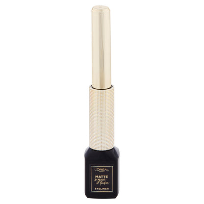L'Oréal Paris Eyeliner Matte Signature, Pennellino in Feltro, Finish Extra Matte, Nero (25531840)