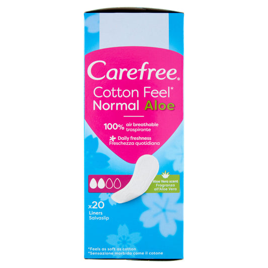 Carefree Cotton Feel* Normal Aloe Fragranza all'Aloe Vera Salvaslip 20 pz (25521471)