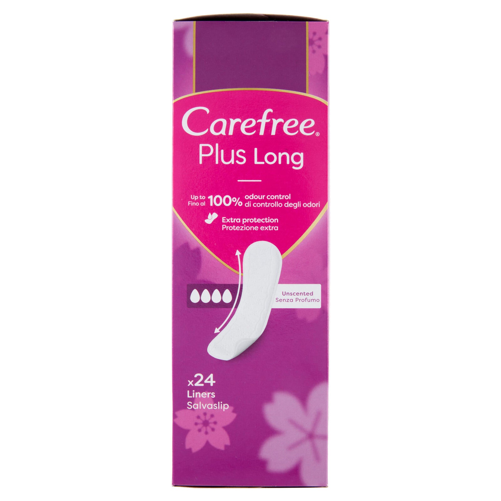 Carefree Plus Long Senza Profumo Salvaslip 24 pz (25521481)