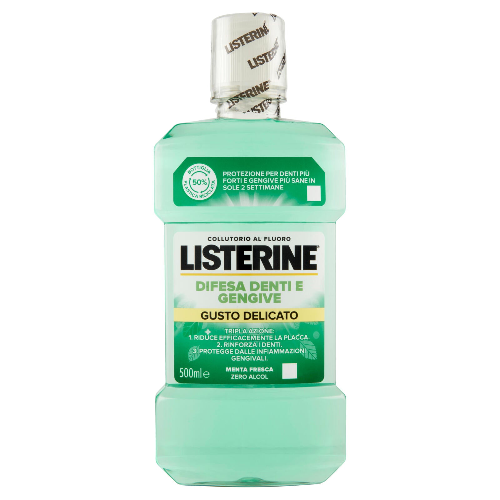 Listerine Difesa Denti e Gengive Gusto Delicato Menta Fresca 500 ml (25533852)