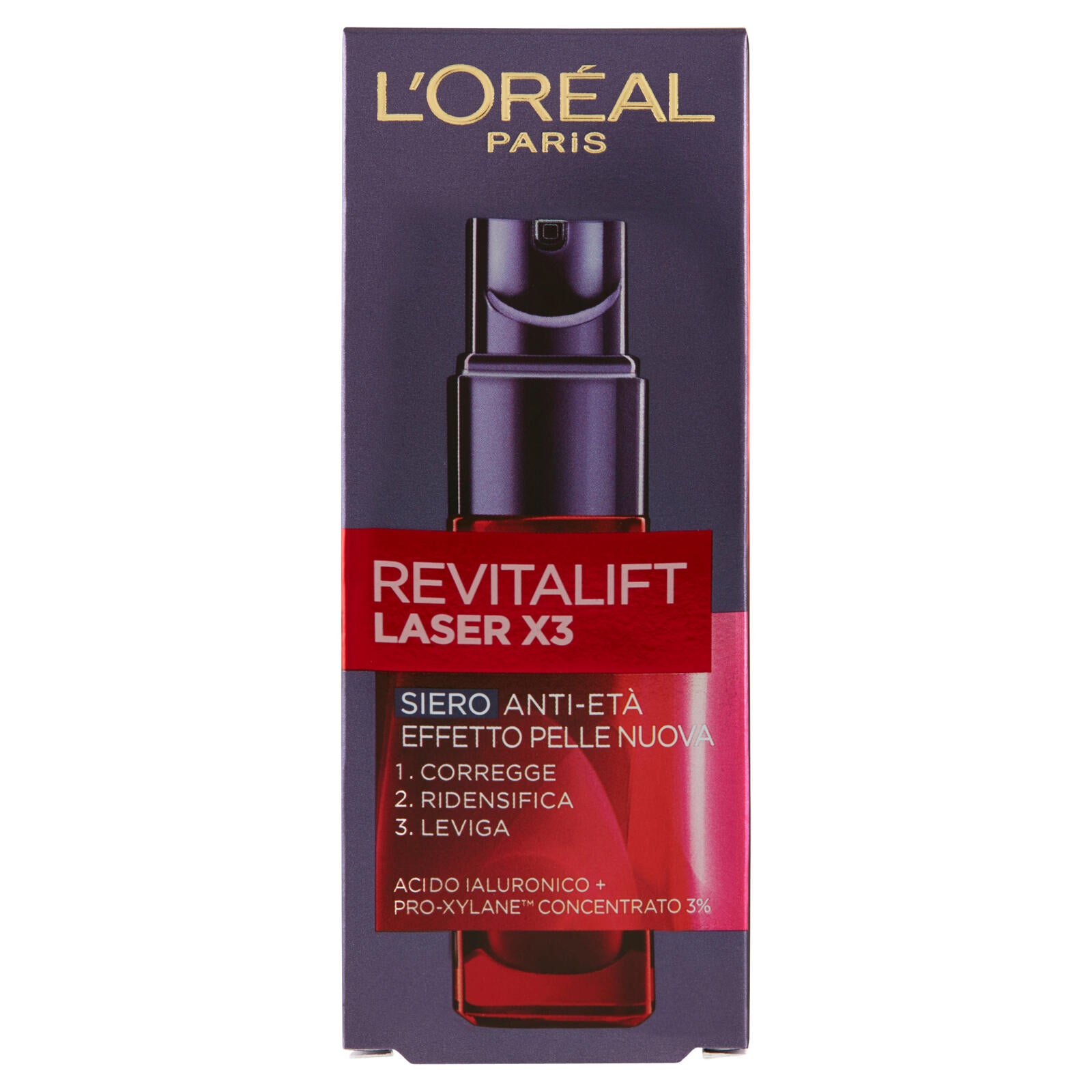 L'Oréal Paris Revitalift Laser X3 Siero Anti-Età Effetto Pelle Nuova 30 ml (25532040)