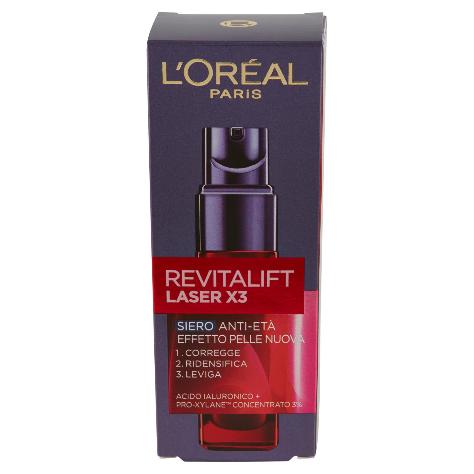 L'Oréal Paris Revitalift Laser X3 Siero Anti-Età Effetto Pelle Nuova 30 ml (25532041)