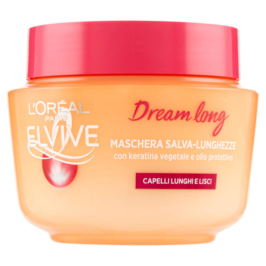 L'Oréal Paris Maschera Capelli Elvive Dream Long, per Capelli Lunghi e Danneggiati, 300 ml (25531964)