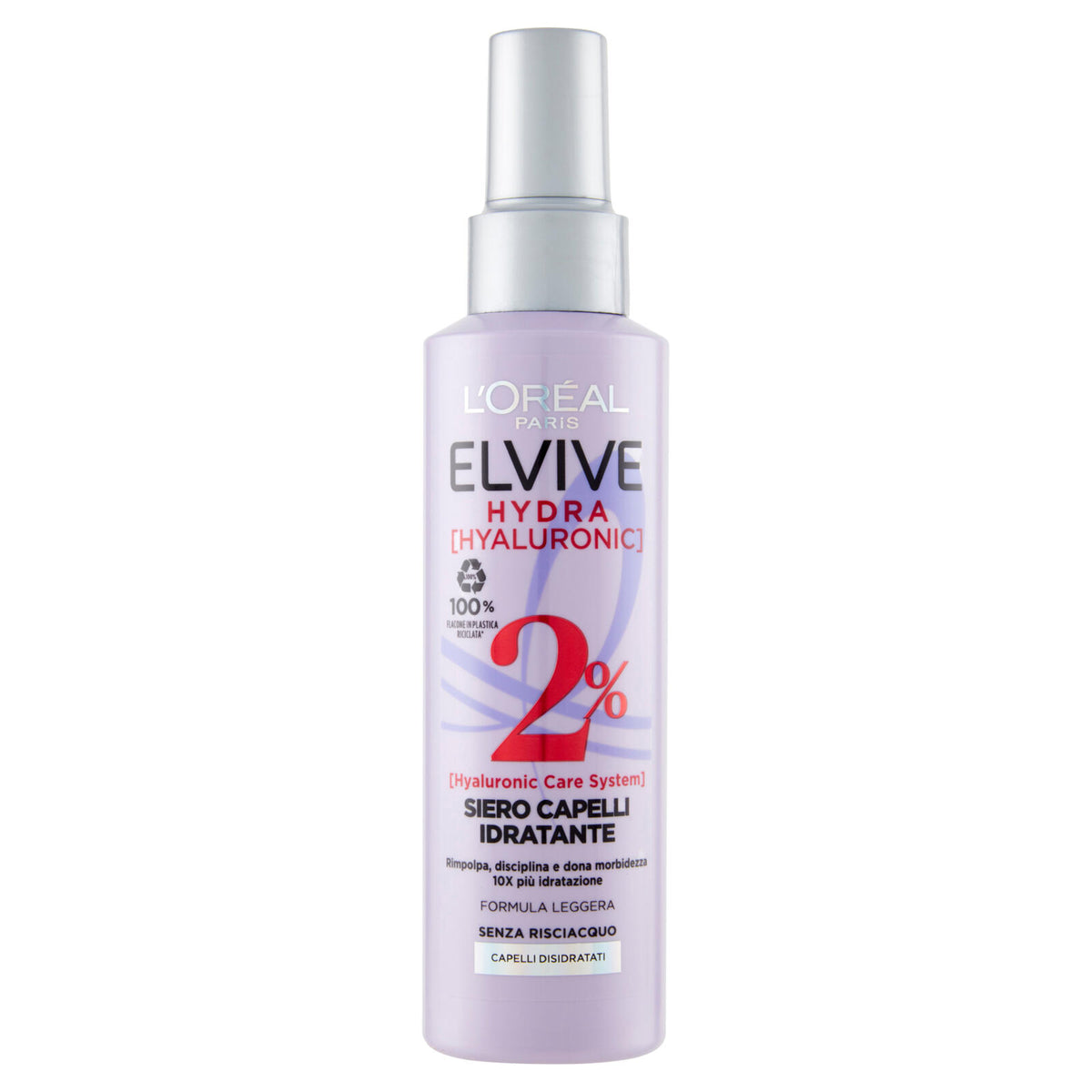 L'Oréal Paris Siero Spray per Capelli Hydra Hyaluronic Senza Risciacquo 150 ml (25532192)