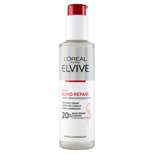 L'Oréal Paris Elvive Bond Repair Siero Senza Risciacquo Per Capelli Danneggiati, 150 ml (25531788)