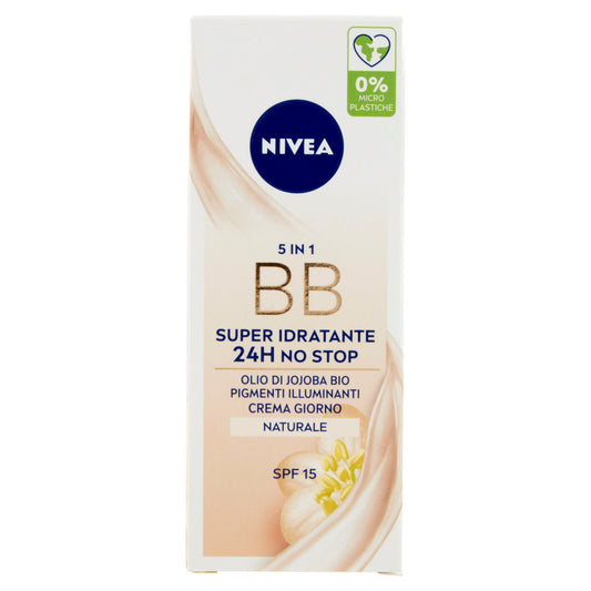 Nivea 5in1 BB Super Idratante 24h No Stop Crema Giorno Naturale SPF 15 50 ml (25563223)