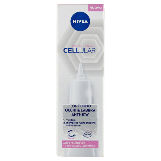 Nivea Cellular Expert Filler Contorno Occhi & Labbra Anti-Età 15 ml (25563315)