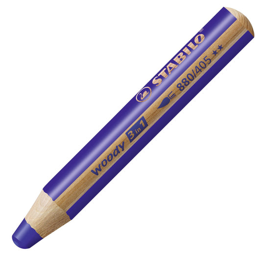 Matita colorata Multi-Funzione - STABILO woody 3 in 1 - Blu Oltremare (25541693)