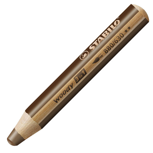 Matita colorata Multi-Funzione - STABILO woody 3 in 1 - Terra d'ombra bruciata (25544710)