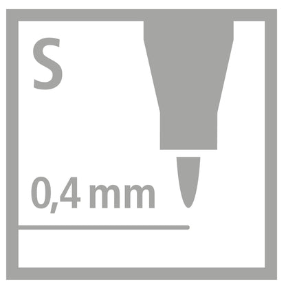 Marcatore - STABILO OHPen universal Permanente - Tratto Superfine (0,4 mm) - Blu (25534254)