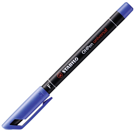 Marcatore - STABILO OHPen universal Permanente - Tratto Fine (0,7 mm) - Blu (25534177)