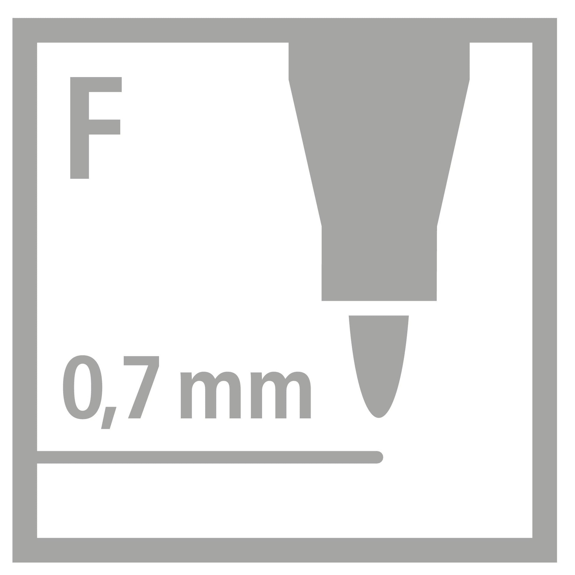 Marcatore - STABILO OHPen universal Permanente - Tratto Fine (0,7 mm) - Blu (25534179)