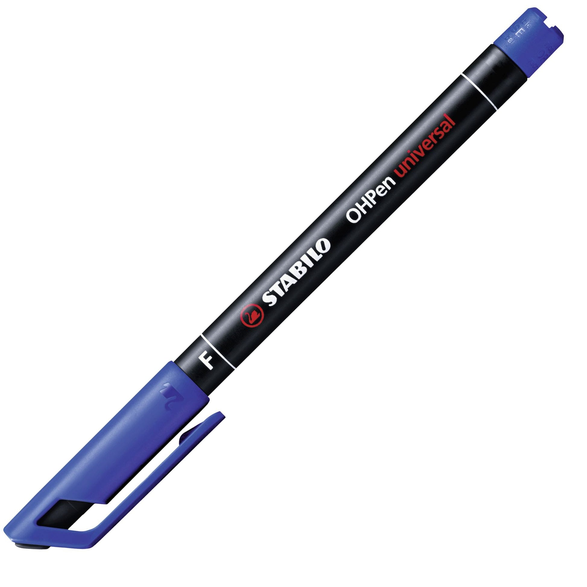 Marcatore - STABILO OHPen universal Permanente - Tratto Fine (0,7 mm) - Blu (25534181)