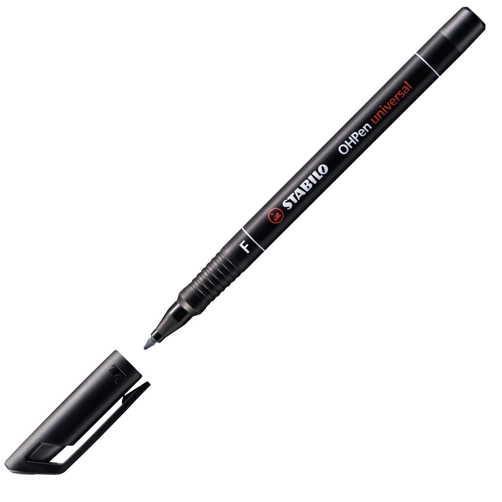Marcatore - STABILO OHPen universal Permanente - Tratto Fine (0,7 mm) - Pack da 1 - Nero (25534189)