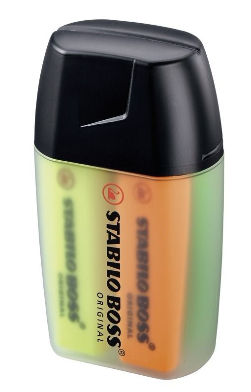 Evidenziatore - STABILO BOSS ORIGINAL - Big BOSS Box Astuccio da 4 - Colori assortiti (25526641)
