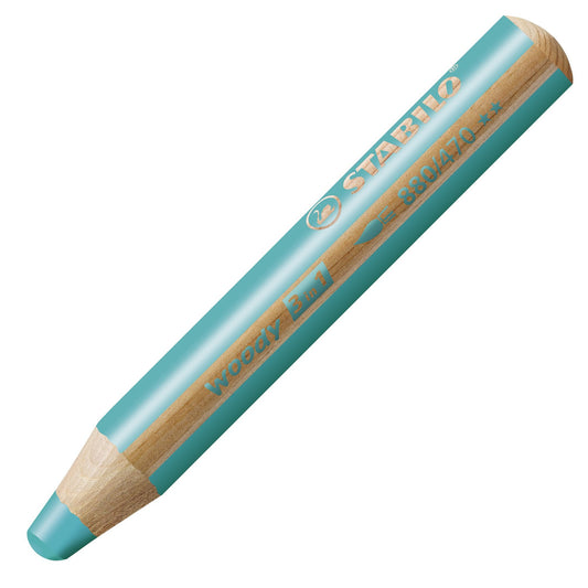 Matita colorata Multi-Funzione - STABILO woody 3 in 1 - Turchese (25544717)
