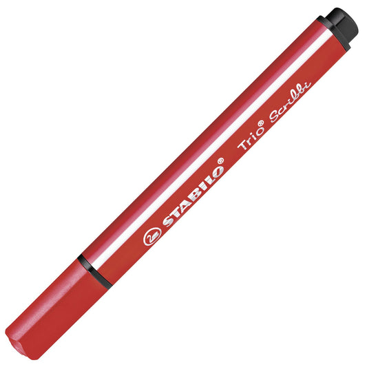 Pennarello triangolare con punta ammortizzata - STABILO Trio Scribbi - Rosso (25577992)