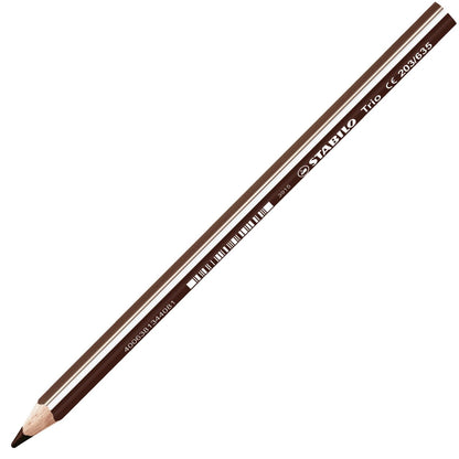 Matita colorata triangolare - STABILO Trio thick - Marrone scuro (25544911)