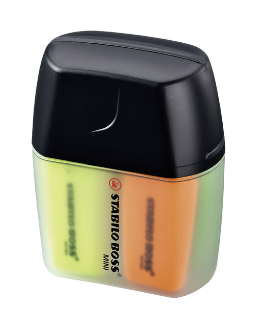 Evidenziatore - STABILO BOSS MINI - Box in plastica da 4 - Colori assortiti (25526452)