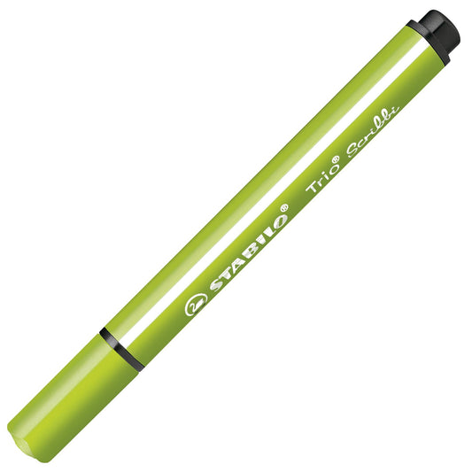 Pennarello triangolare con punta ammortizzata - STABILO Trio Scribbi - Verde chiaro (25578050)