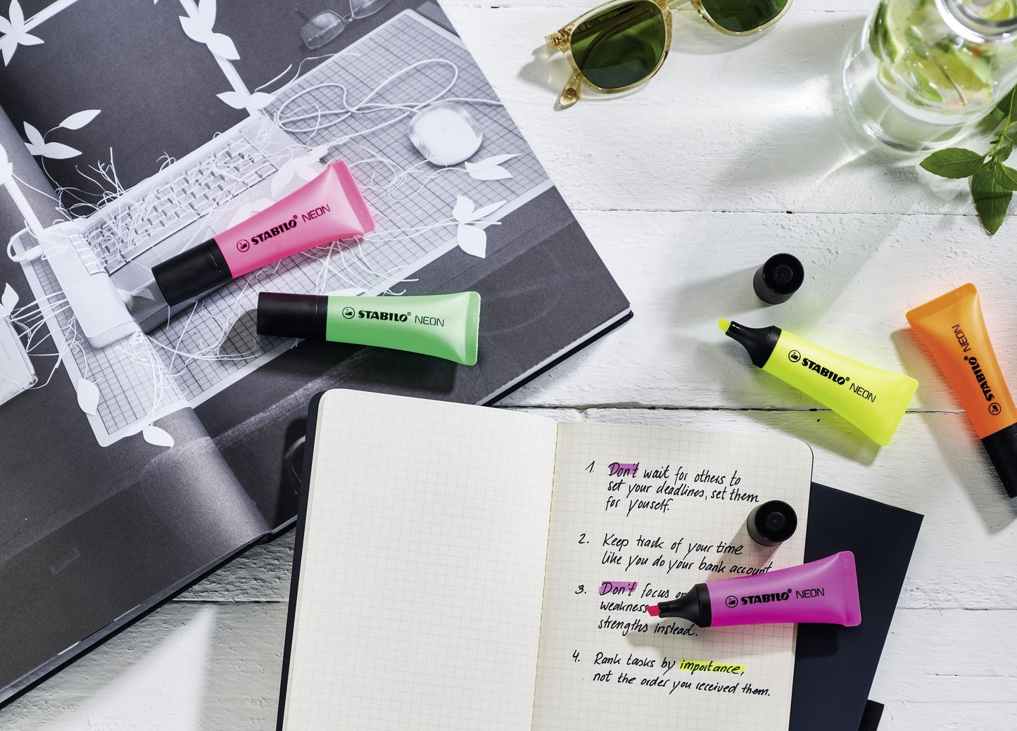 Evidenziatore - STABILO NEON - Rosa (25527030)
