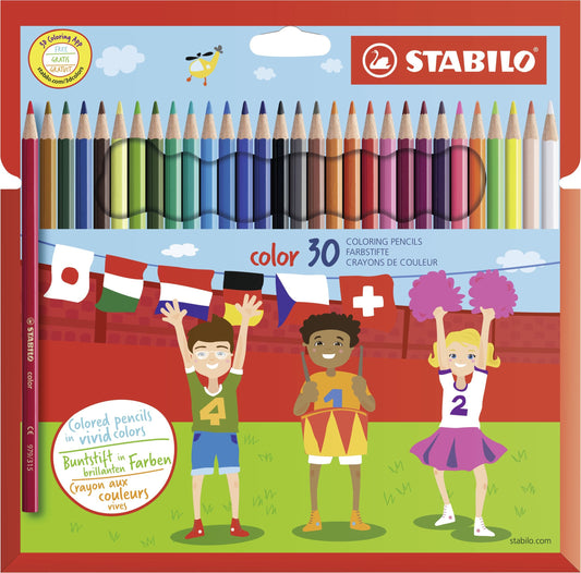 Matita colorata - STABILO color - Astuccio da 30 - Colori assortiti (25534652)