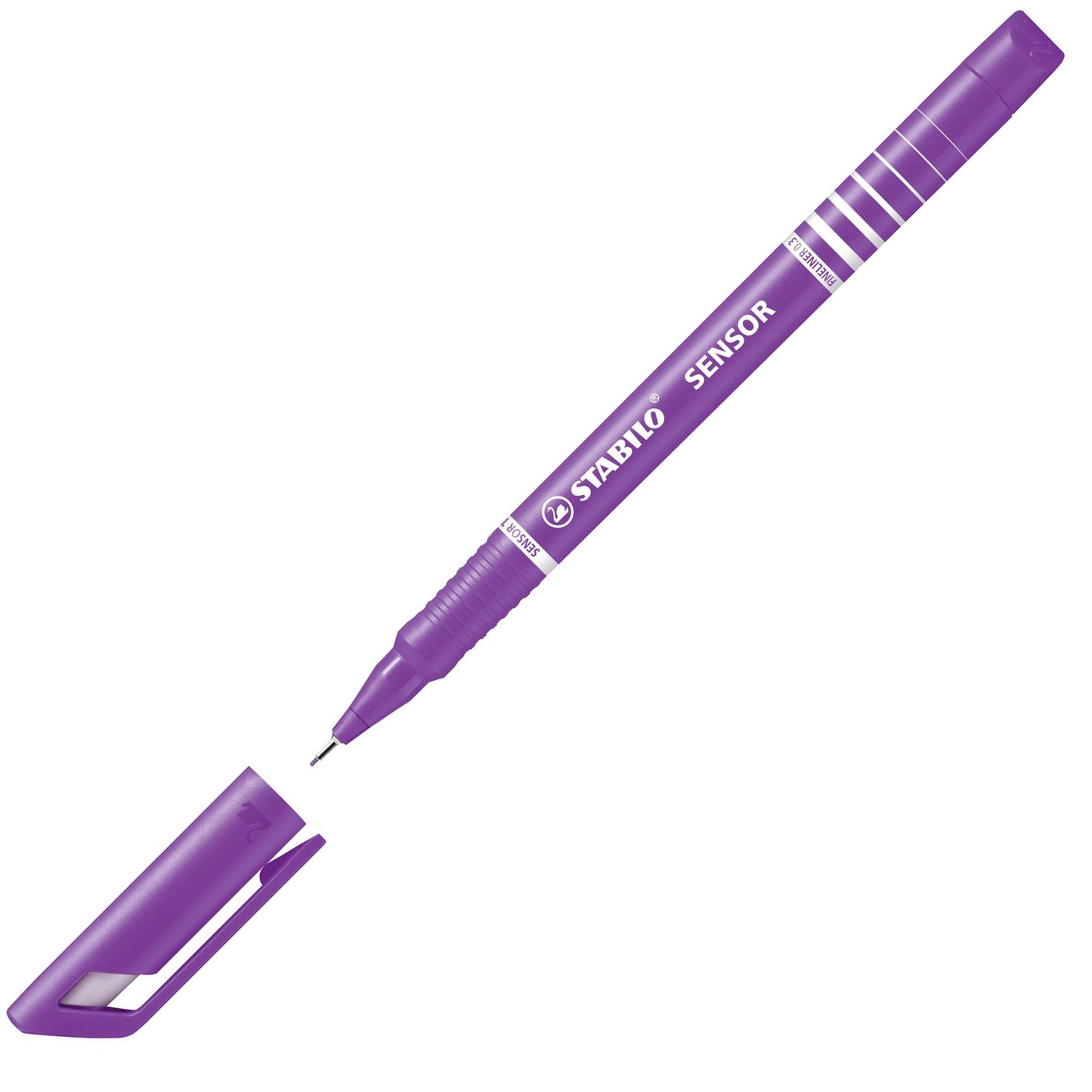 Fineliner con punta ammortizzata - STABILO SENSOR F - Tratto Fine (0,3 mm) - Lilla (25529271)