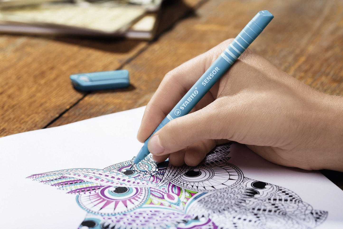 Fineliner con punta ammortizzata - STABILO SENSOR F - Tratto Fine (0,3 mm) - Lilla (25529275)