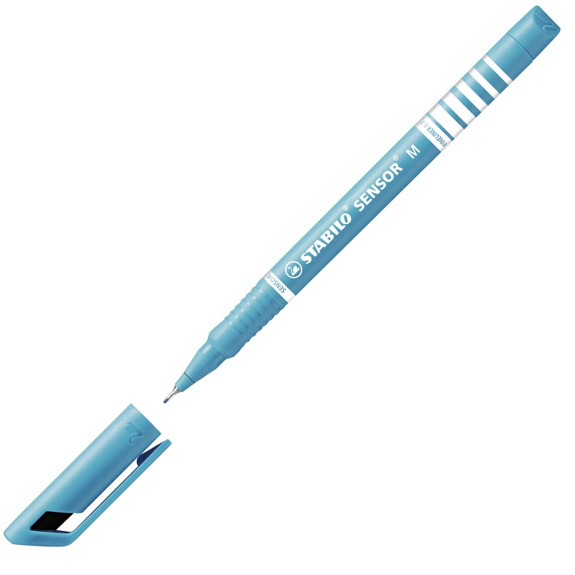 Fineliner con punta ammortizzata - STABILO SENSOR M - Tratto Medio (0,7 mm) - Turchese (25529355)