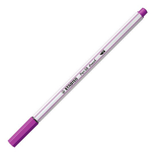 Pennarello Premium con punta a pennello - STABILO Pen 68 brush - Lilla (25576181)