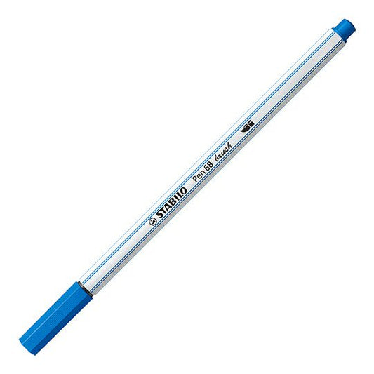 Pennarello Premium con punta a pennello - STABILO Pen 68 brush - Blu Scuro (25575971)