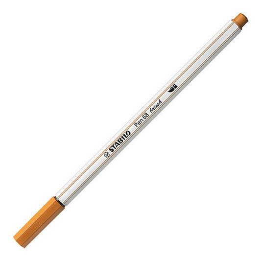 Pennarello Premium con punta a pennello - STABILO Pen 68 brush - Ocra Scuro (25576218)