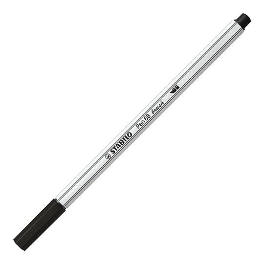 Pennarello Premium con punta a pennello - STABILO Pen 68 brush - Astuccio da 8 - con 8 colori assortiti (25575770)