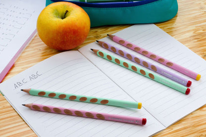 Matita Ergonomica triangolare - STABILO EASYgraph per Destrimani in Lilla Pastel - Gradazione HB (25544985)