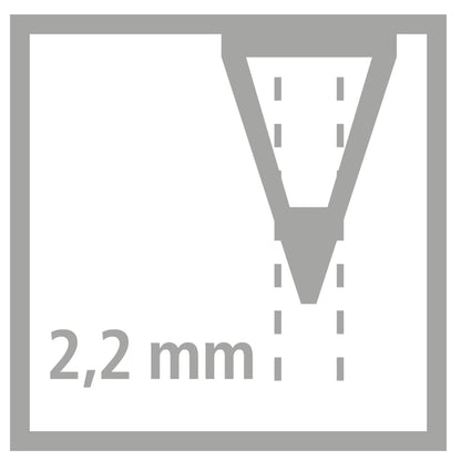 Matita Ergonomica triangolare - STABILO EASYgraph S Metallic per Mancini in Argento - Confezione da 6 - Gradazione HB
 (25545078)