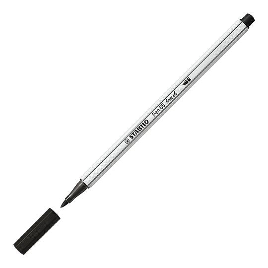 Pennarello Premium con punta a pennello - STABILO Pen 68 brush - ARTY - Astuccio da 18 - Colori assortiti (25575607)