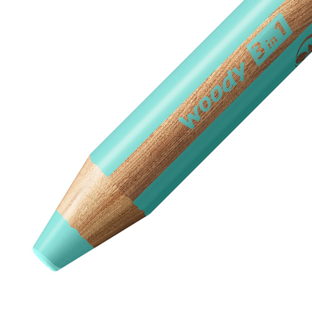 Matita colorata Multi-Funzione - STABILO woody 3 in 1 - Azzurro pastello (25540177)