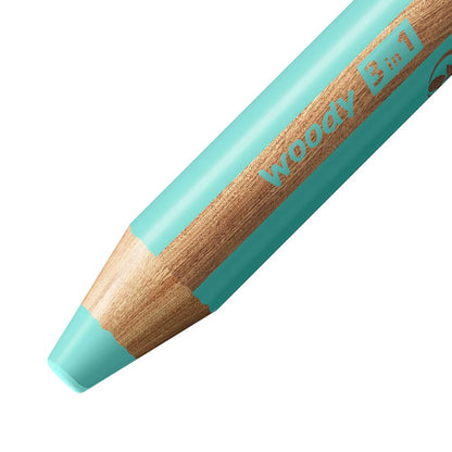 Matita colorata Multi-Funzione - STABILO woody 3 in 1 - Azzurro pastello (25540177)