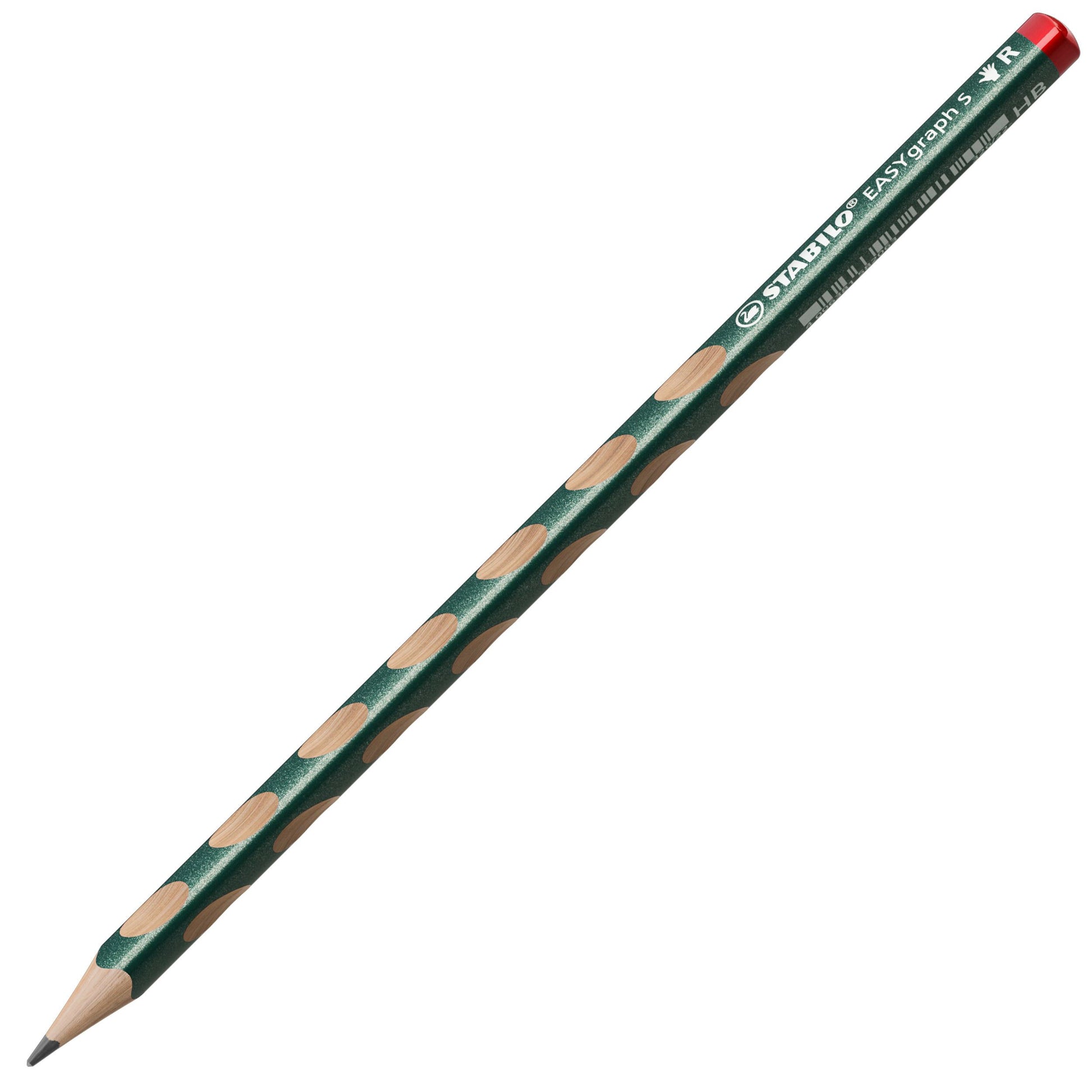 Matita Ergonomica triangolare Sottile - STABILO EASYgraph S Metallic per Destrimani in Verde metallizzato - Gradazione HB (25545148)