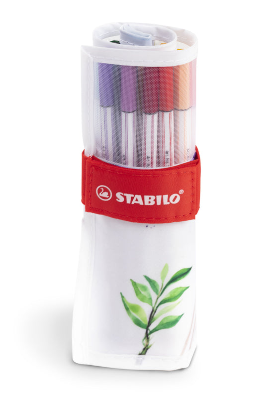 Pennarello Premium con punta a pennello - STABILO Pen 68 brush - Rollerset con 18 colori assortiti (25576353)