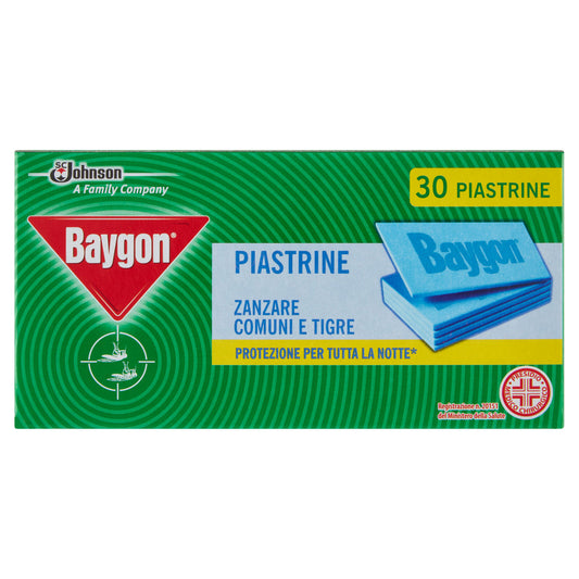 Baygon Piastrine Zanzare Comuni e Tigre 30 pz (25519840)