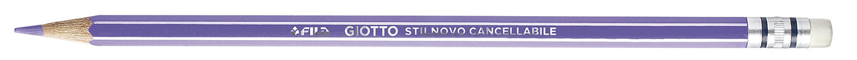 Giotto 256800 - Stilnovo Cancellabile Astuccio 10 Pastelli Colorati con Temperamatite e Gomma (25530650)