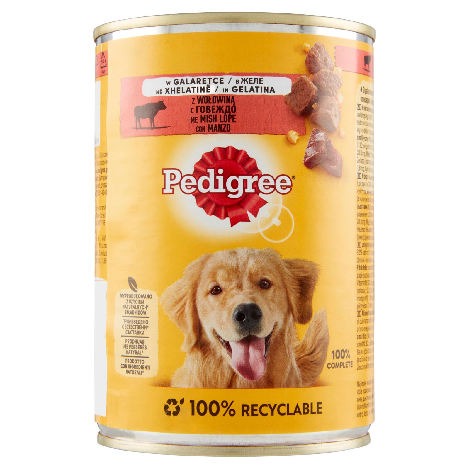 Pedigree Cibo Umido Cane con Manzo in Gelatina 400 g (25569569)