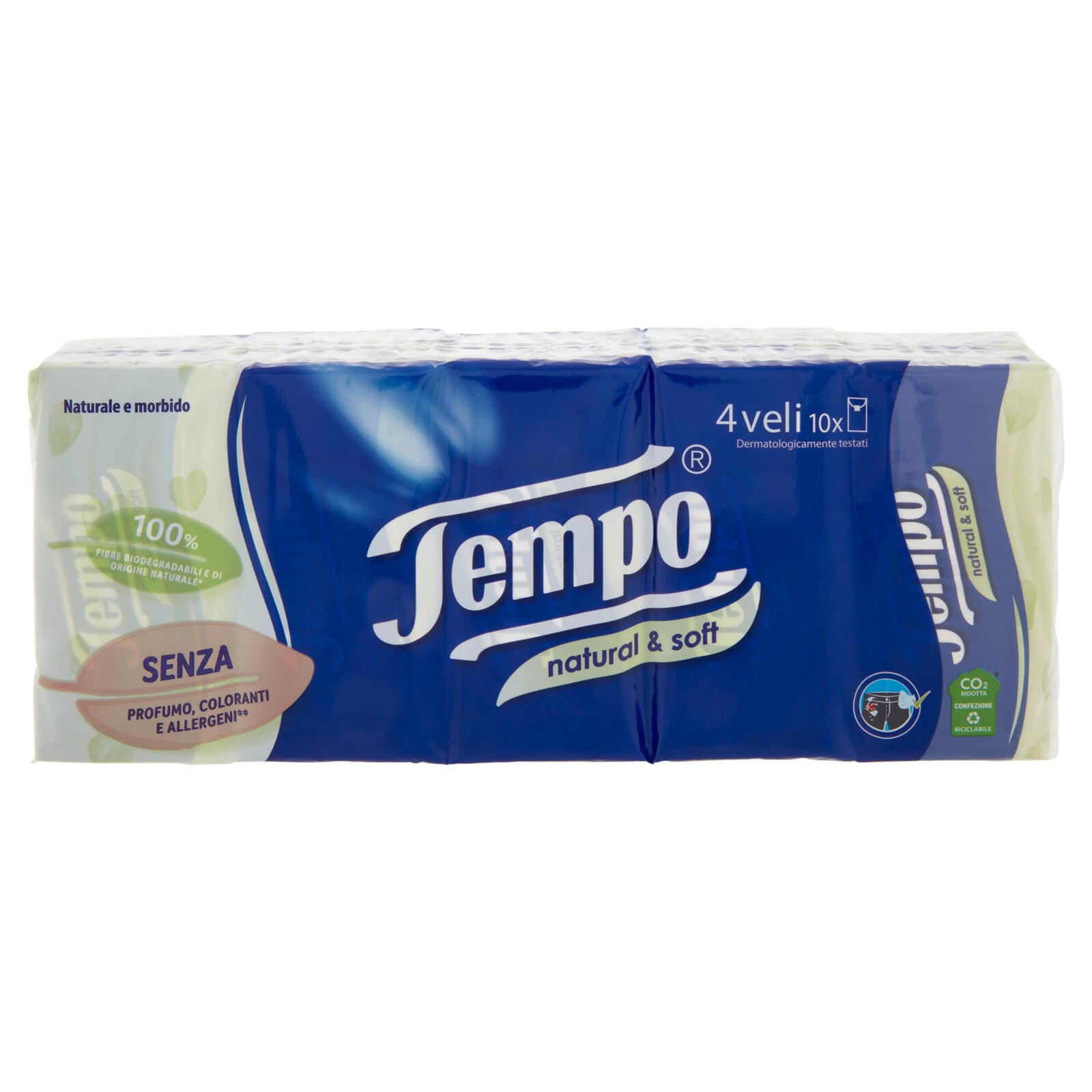 Tempo natural & soft Fazzoletti 4 veli 10 pz (25610519)
